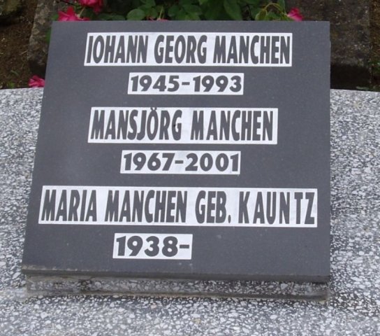 Manchen Hans Georg 1945-1993 Grabstein